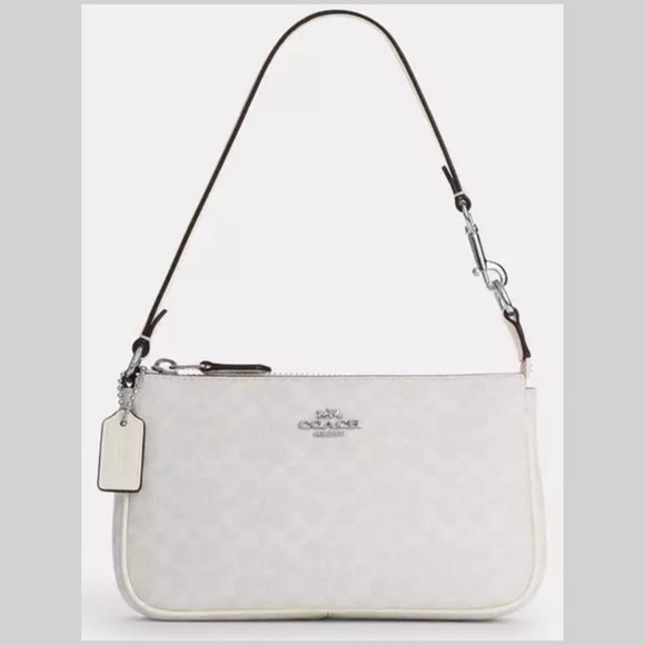 Coach Handbags - NWT Coach Nolita 19 Colorblock Micro Signature Canvas Chalk/Glacier White CE698